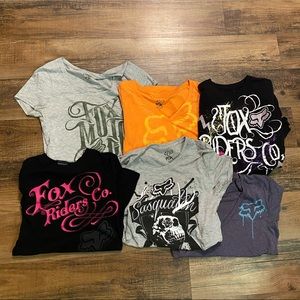 6 Fox Racing Moto Short Sleeve Tees Women’s